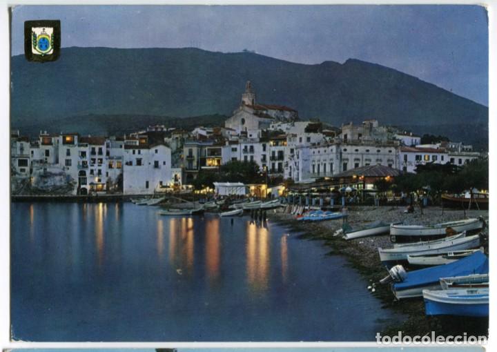 Postcards: m03291 1024 Cadaques Vista Parcial Nocturna 1964 Escudo De Oro N&ordm;29