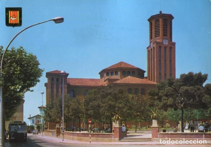 Postales: m03433 Cornella De Llobregat Iglesia Parroquial 1970 Escudo De Oro N&ordm;5902 bus