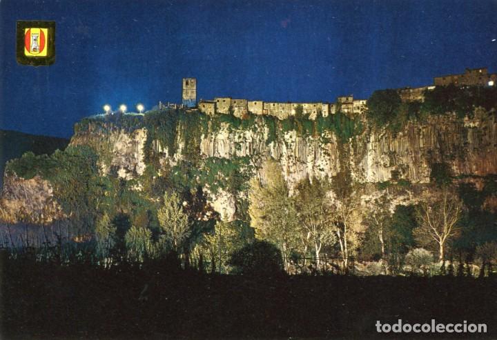 Postales: m03539 4732 Castellfollit De La Roca Vista Parcial Nocturna 1968 Escudo De Oro N&ordm;1