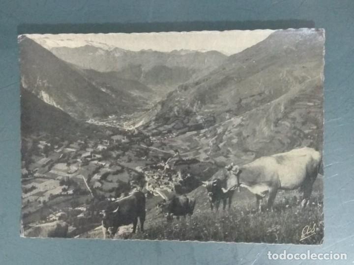 Postales: POSTAL 126. VALLE DE ARAN. SALARD&Uacute;. PANORAMICA Y LA &rdquo;MALADETA &rdquo;AL FONDO.
