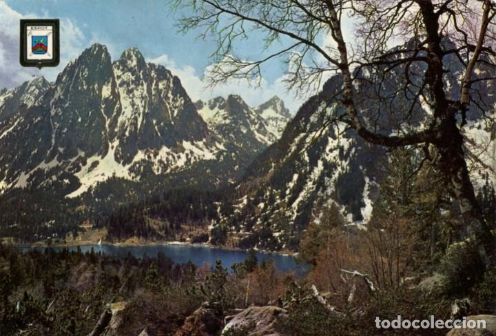 Postales: m03725 Vall D'espot Lago San Mauricio Y Els Encantats 1964 Escudo De Oro N&ordm;913
