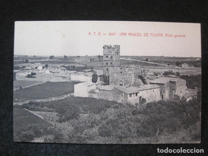 Postales: SAN MIGUEL DE FLUVIA-VISTA GENERAL-ATV 1887 A.T.V.-POSTAL ANTIGUA-(81.560)