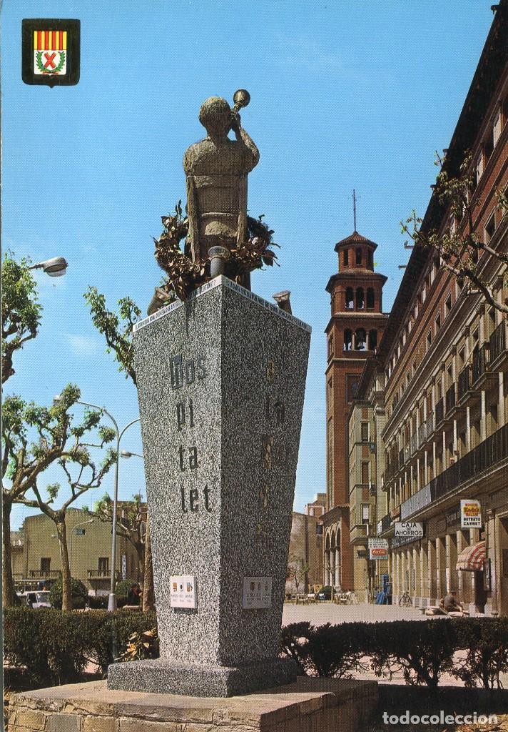 Postkarten: m04059 Hospitalet De Llobregat Plaza Ayuntamiento Monumento A La Sardana 1970 Escudo De Oro N&ordm;5799