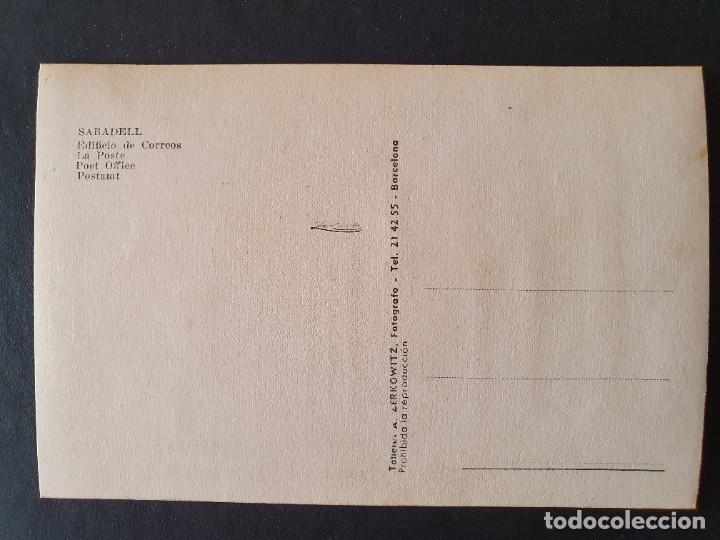 Postales: POSTAL SABADELL CORREOS ORIGINAL SIN CIRCULAR - Foto 2