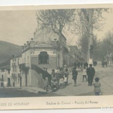 Postales: POSTAL CALDES DE MONTBUY - ESTAFETA DE CORREUS - PASSEIG DEL REMEY (1934). Lote 268880404