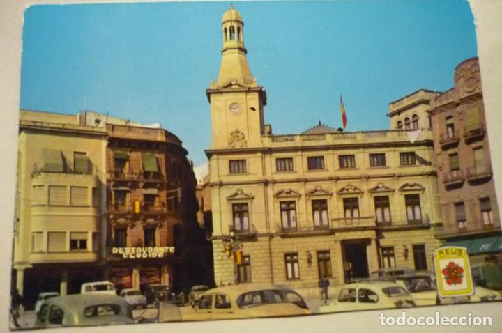Postales: postal reus.-`pl.espa&ntilde;a-ayuntamiento