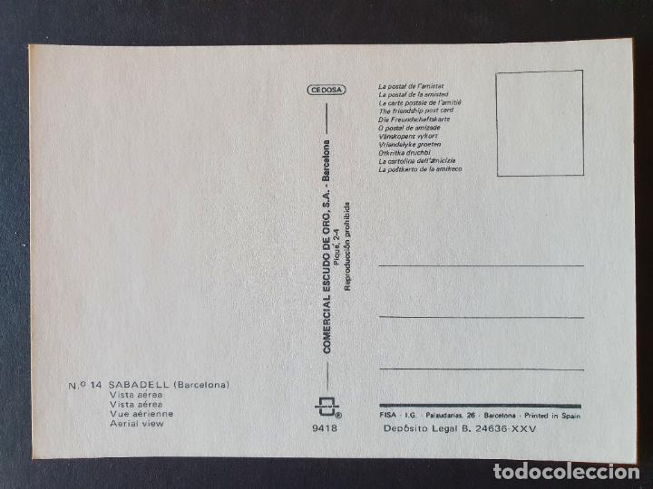 Postales: POSTAL SABADELL (ORIGINAL SIN CIRCULAR) - Foto 2