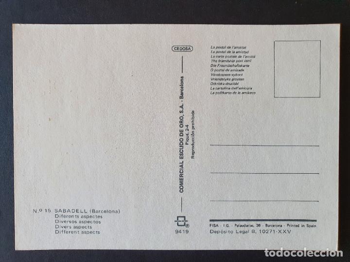 Postales: POSTAL SABADELL (ORIGINAL SIN CIRCULAR) - Foto 2
