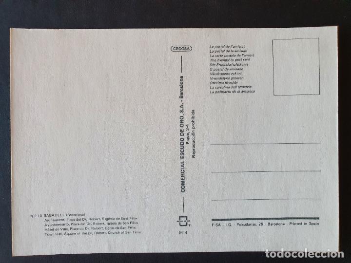 Postales: POSTAL SABADELL (ORIGINAL SIN CIRCULAR) - Foto 2