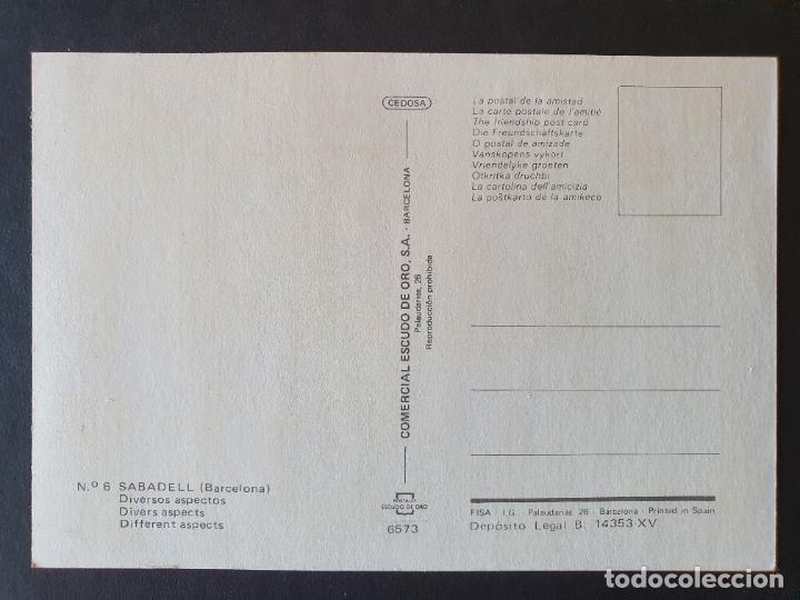 Postales: POSTAL SABADELL (ORIGINAL SIN CIRCULAR) - Foto 2