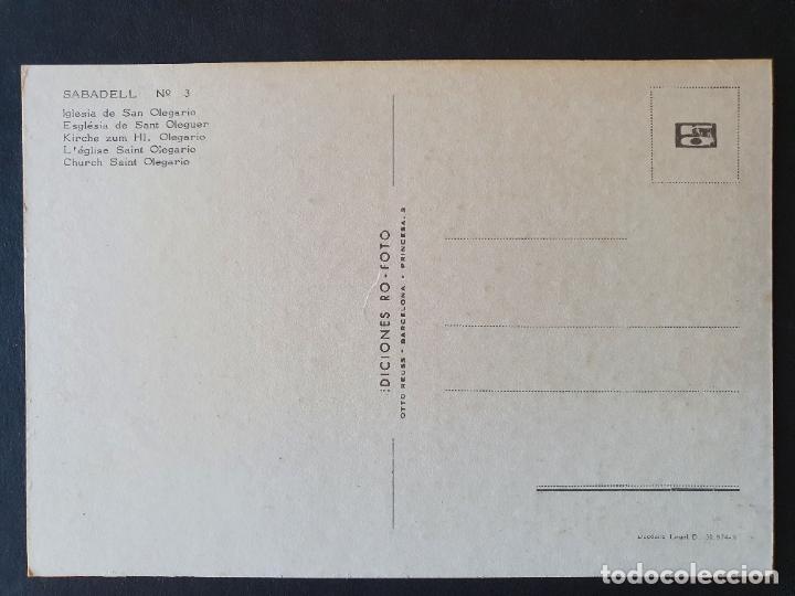 Postales: POSTAL SABADELL (ORIGINAL SIN CIRCULAR) - Foto 2