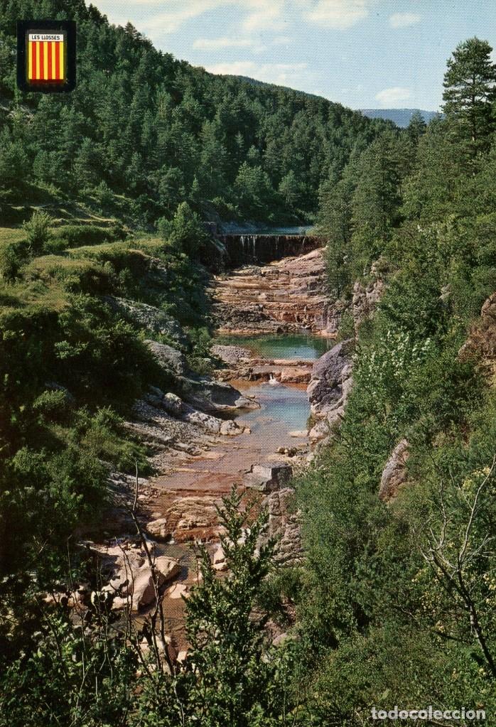 Cartoline: m04246 Les Llosses Cascada De La Font De Sant Jordi 1965 Escudo De Oro N&ordm;2250