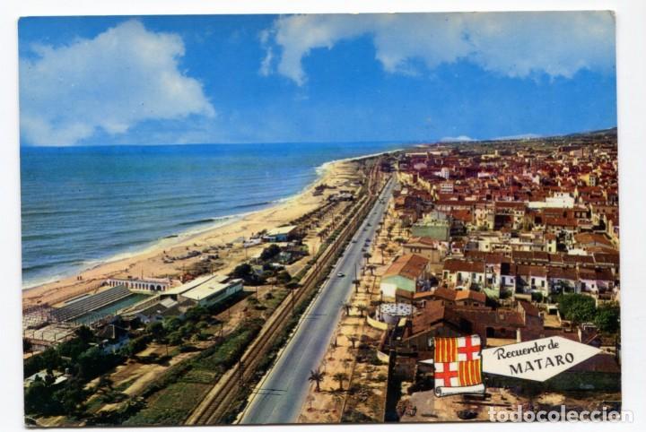 Cartoline: m04362 Mataro Vista Parcial Y Playa 1965 Pergamino N&ordm;508