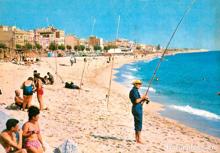 Postkarten: m04366 masnou - playa 1963 - laminograf n&ordm;354