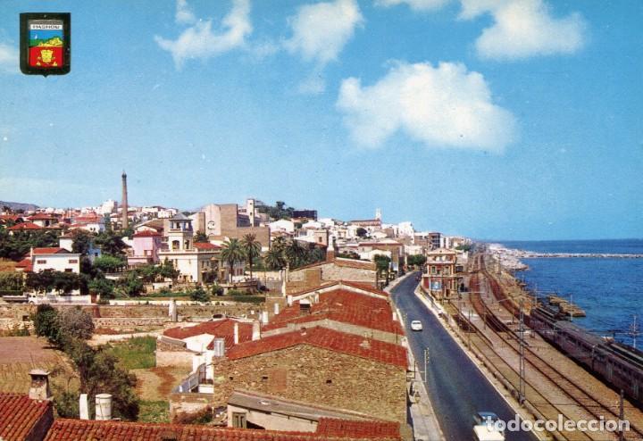 Cartoline: m04378 Masnou Vista Parcial 1964 Escudo De Oro N&ordm;803 estacion de tren