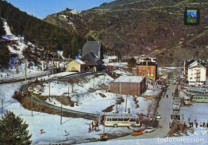 Postkarten: m04444 8066 La Molina Estacion Y Apartamentos 1975 Escudo De Oro N&ordm;7 bus coches