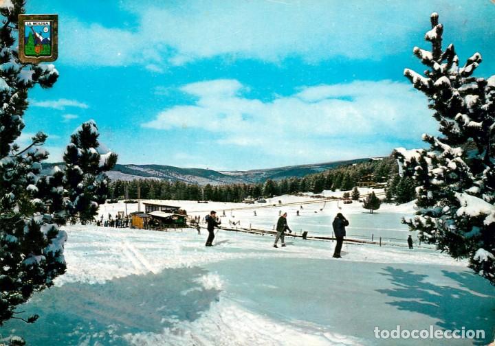 Postales: m04457 La Molina Teleski De Arrastre De La Pista Larga Y Trineo Mecanico 1964 Escudo De Oro N&ordm;1357
