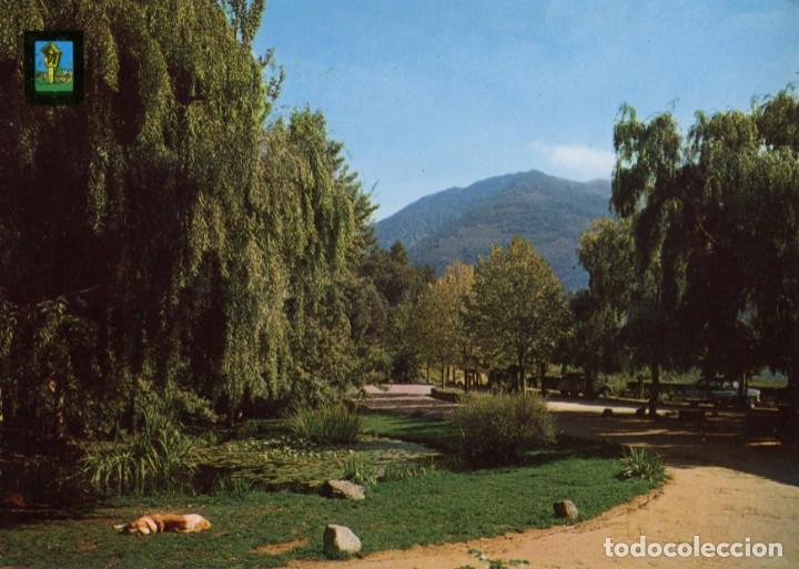Postkarten: m04503 4013 Sant Bernat Del Montseny Jardines Del Hotel Al Fondo El Turo Del Home 1968 Escudo De Oro