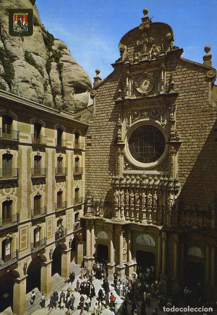 Postales: m04541 Montserrat Atrio De La Basilica 1965 Escudo De Oro N&ordm;10