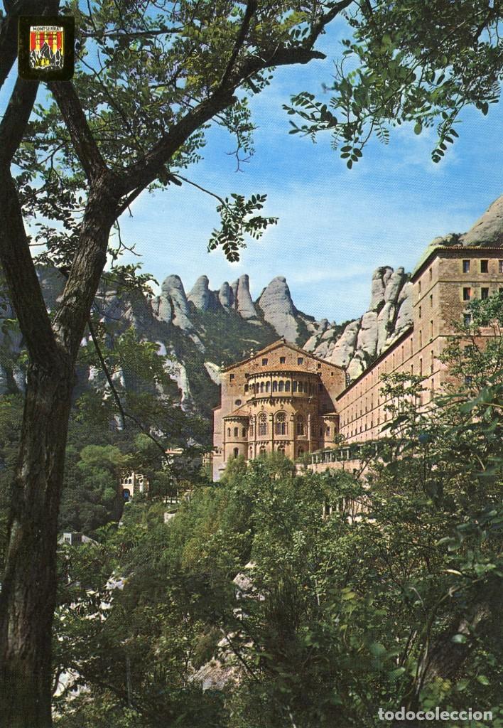 Postales: m04544 Montserrat Abside De La Basilica 1970 Escudo De Oro N&ordm;62