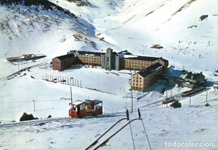 Postales: m04602 Nuria Santuario De La Virgen De Nuria, Vista General 1965 Ed Sicilia N&ordm;1 cremallera y funicul