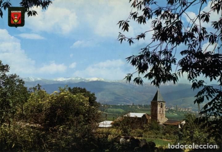 Postais: m04678 Puigcerda Iglesia De Saneja Al Fondo Puigmal 1971 Escudo De Oro N&ordm;6357