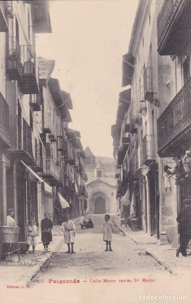 Postales: 107 Puigcerda calle Mayor editor J.B (sin circular)