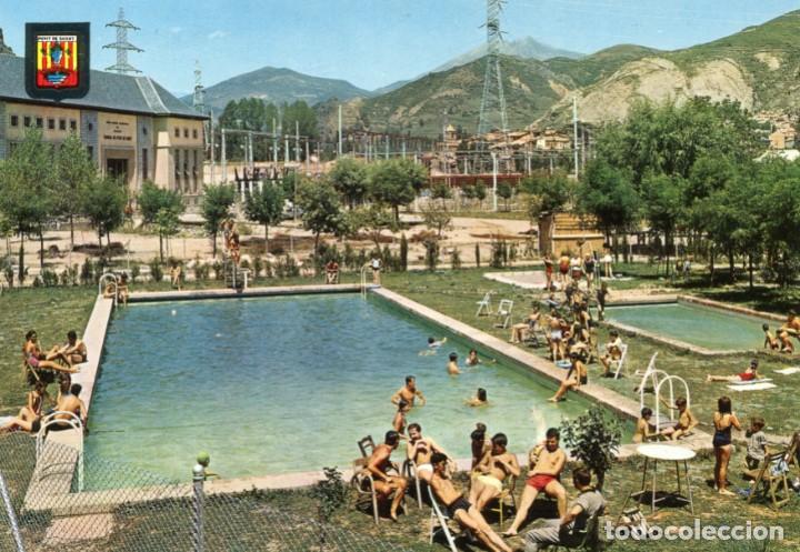 Postales: m04758 Pont De Suert Piscina Y Central 1965 Escudo De Oro N&ordm;2278