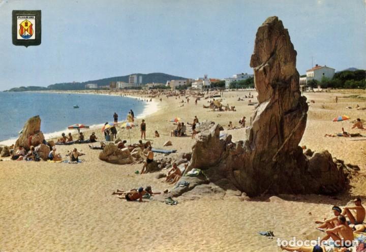 Postales: m04828 Platja D' aro Vista Parcial De La Playa 1964 Escudo De Oro N&ordm;1075