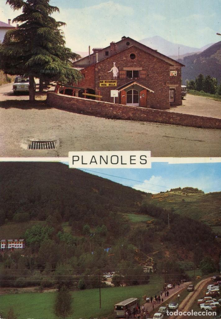 Postkarten: m04896 Planoles Restaurant Vista Bella 1973 Espinet coches bus
