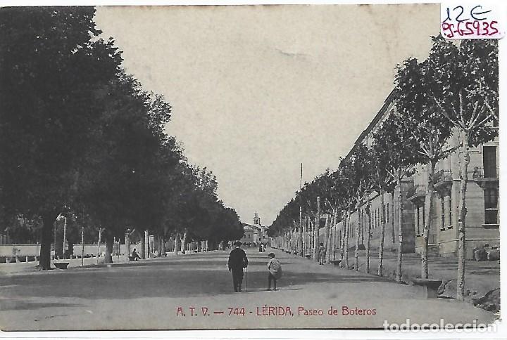 Postales: (PS-65935)POSTAL DE LERIDA-PASEO DE BOTEROS.A.T.V.744