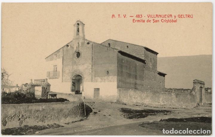 Postkarten: a06908 vilanova i la geltru ermita de san cristobal atv n&ordm;483