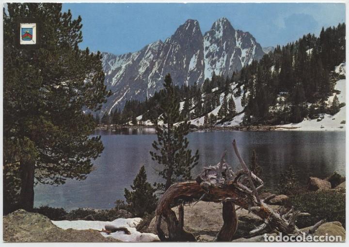 Postales: N&ordm; 10-LLEIDA. Lago de San Mauricio. Parque Nacional y &rdquo;Els Encantais&rdquo;. Sin circular. ED. CEDOSA