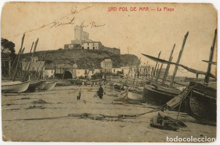 Postcards: a06969 sant pol de mar la playa roisin