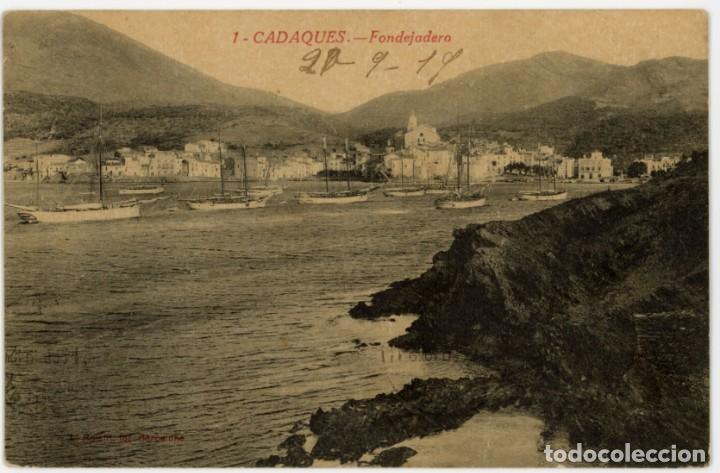 Postkarten: a07146 cadaques fondarejo roisin n&ordm;1 circulada 1919