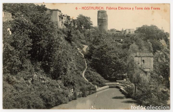 Postcards: a07230 5249 hostalric fabrica electrica y torre dels frares thomas n&ordm;6 circulada