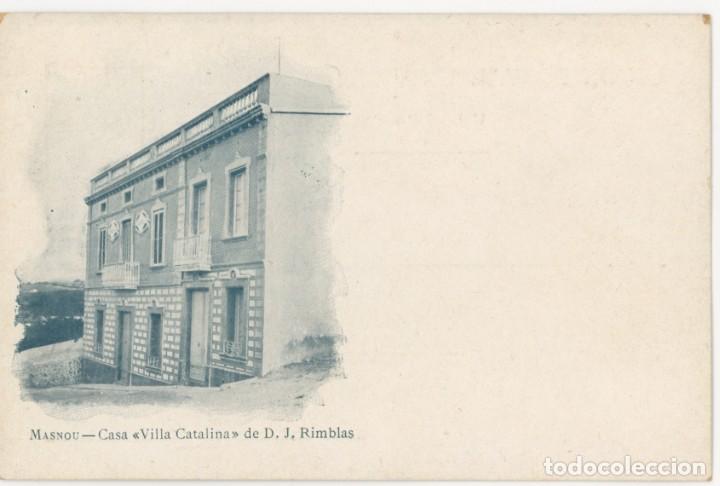 Postales: a07359 masnou casa villa catalina de d.j. rimbas reverso sin dividir