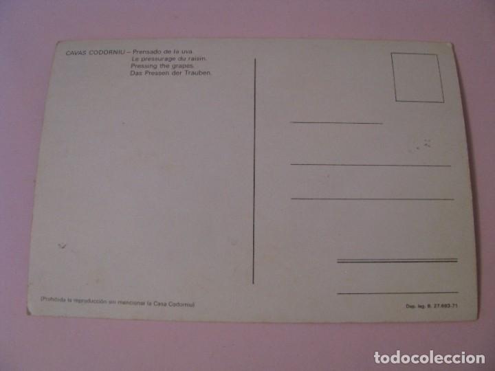 Postales: POSTAL DE CAVAS CODORNIU. 1971. - Foto 2