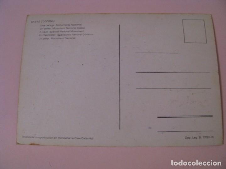 Postales: POSTAL DE CAVAS CODORNIU. 1976. - Foto 2
