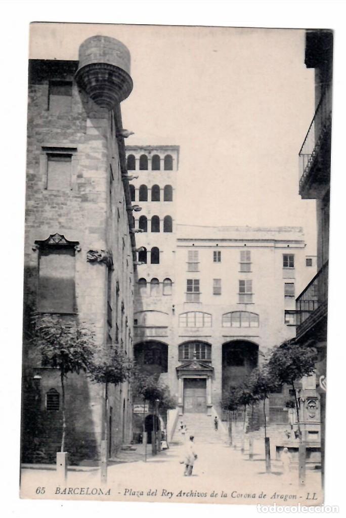 Postcards: BARCELONA- PLAZA DEL REY ARCHIVOS DE LA CORONA DE ARAGON - N&ordm;65.
