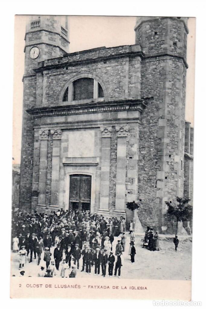 Postais: OLOST DE LLUSAN&Eacute;S - FATXADA DE LA IGLESIA: n&ordm;2