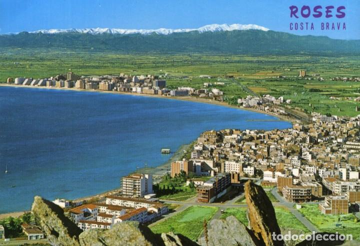 Postales: m05426 Roses Vista General Y Pirineos 1976 Ibarz N&ordm;1164