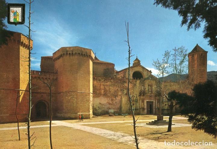 Postales: m05459 Poblet Fachada Del Monasterio 1967 Escudo De Oro N&ordm;3321