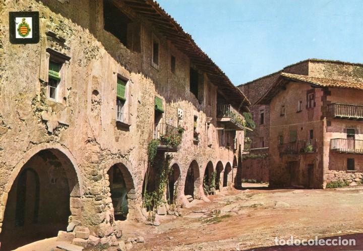 Cartes Postales: m05480 Santa Pau Plaza De Los Porticos 1970 Escudo De Oro N&ordm;5374