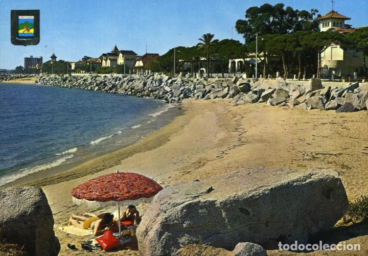 Postcards: m05512 Sant Vicen&ccedil; De Montalt Playa Y Paseo Del Marques De Casa Riera 1969 Escudo De Oro N&ordm;4814