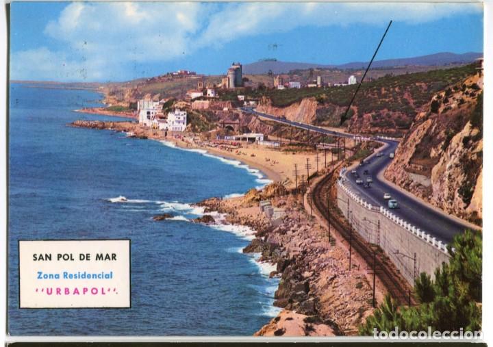 Cartes Postales: m05523 Sant Pol De Mar Urbanizacion Urbapol 1970 Pergamino publi reverso