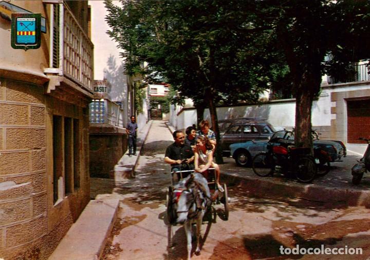 Postales: m05525 Sant Pol De Mar Plaza 30 De Enero 1964 Escudo De Oro N&ordm;876 burro carro coches