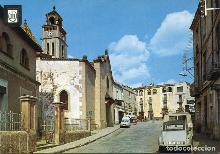 Postkarten: m05547 Sant Lloren&ccedil; Savall Plaza Calvo Sotelo 1968 Escudo De Oro N&ordm;3955 renault 2 cv
