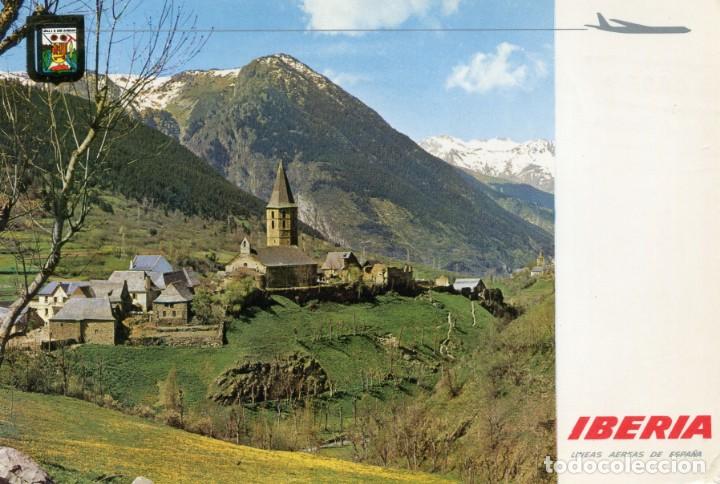 Cartoline: m05773 Salardu Detalle De Salardu Y La Maladeta Al Fondo 1965 Escudo De Oro Edicion Iberia