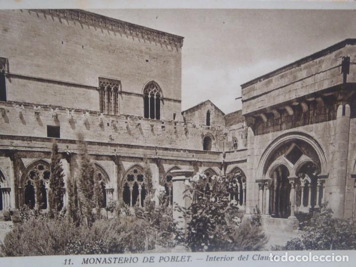 Postales: MONASTERIO DE POBLET - INTERIOR DEL CLAUSTRO